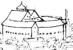 Second Globe Theatre (1614-1642) - Hollar Sketch