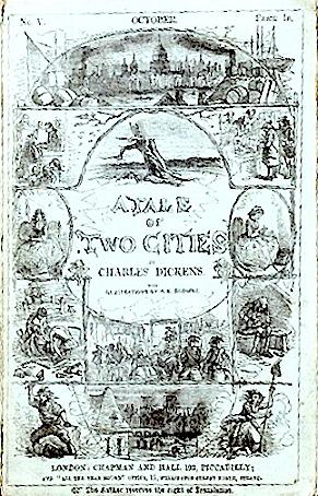 Cover of the Serial Publication of A Tale of Two Cities, 1859