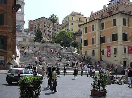 The Keat-Shelley Museum (Right) At The Spanish Steps in Rome