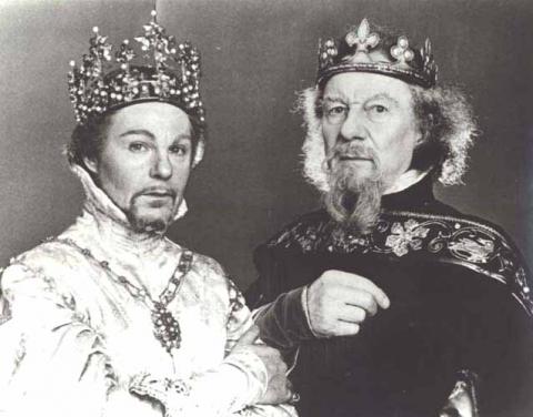 Richard II: Derek Jacobi as Richard II, John Gielgud as John of Gaunt