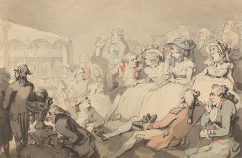An Audience Watching a Play at the Drury Lane Theatre