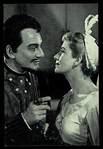 Much Ado About Nothing, John Gielgud as Benedick and Peggy Ashcroft as Beatrice