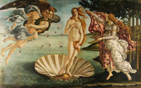 The Birth of Venus by Sandro Botticelli, circa 1486