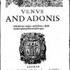 Titlepage of Shakespeare's Venus and Adonis, 1593