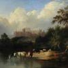 "River Landscape with Windsor Castle" by Edward Williams (1782-1855)