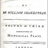 Alexander Pope's Titlepage for His Edition of Shakespeare's Works