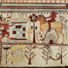 Etruscan mural(pre-500 B.C.): the Mounted Achilles ambushes Troilus.