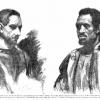 Othello (Theatre Guild): Jose Vincent Ferrer (b. 1909) as Iago and Paul Robeson (1898-1976) as Othello