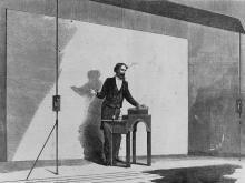 Charles Dickens Giving a Public Performance, Reading from his Own Works, 1867