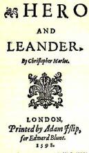 "Hero and Leander" Title Page (1598)
