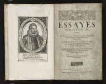 Montaigne Essays Translated into English by John Florio, Published in 1603
