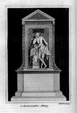 The Shakespeare Monument in Poets' Corner of Westminster Abbey