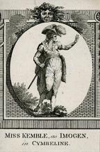 Cymbeline, Sarah Siddons (Miss Kemble) as Imogen, Drury Lane Theatre, 1787