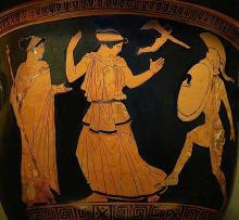 Helen re-encounters her husband Menelaus