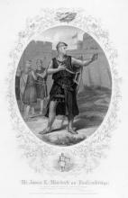 King John, James Edward Murdoch (1811-1893) as Faulconbridge (Philip the Bastard)