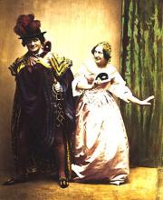 Much Ado About Nothing, Charles Kean as Benedick and Ellen Kean as Beatrice, Princess's Theatre, 1858