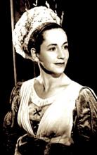 Much Ado About Nothing, Peggy Ashcroft as Beatrice, Shakespeare Memorial Theatre, Stratford, 1950